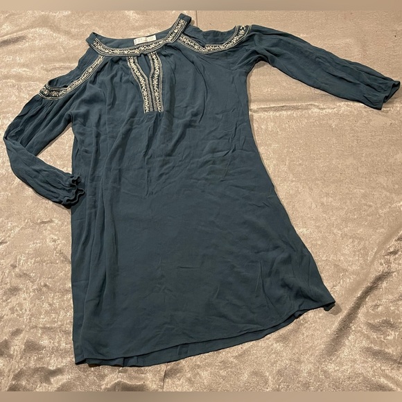 bohemian style dress with stitching and cut out sleeves XL - Picture 5 of 10